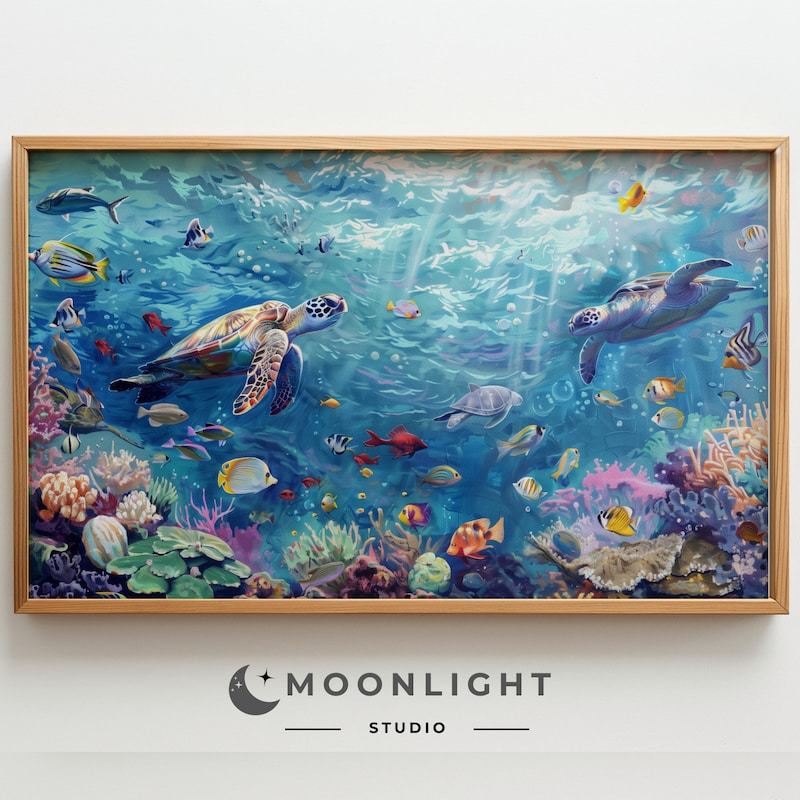 Framed Under The Sea Art Etsy UK framed-under-the-sea-art-etsy-uk