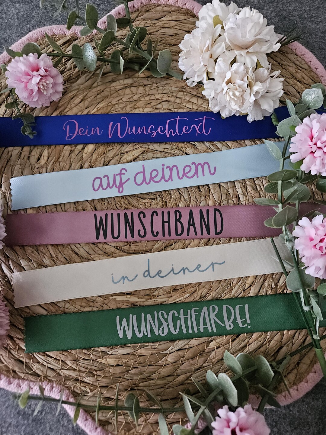 Personalized Gift Ribbon • 25 Mm • 1-3 M • Individual Gift Giving ...