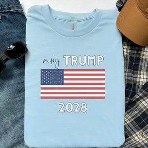 Any Trump 2028 Unisex t-shirt - Election 2028 - Donald Trump Shirt - MAGA - Politics - Gift - Funny tee, Patriotic Tee, Political Apparel