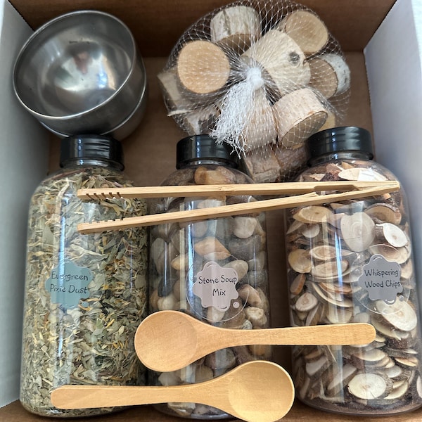 Ingredienser för Mud Kitchen - Kockens samling för utomhusbruk