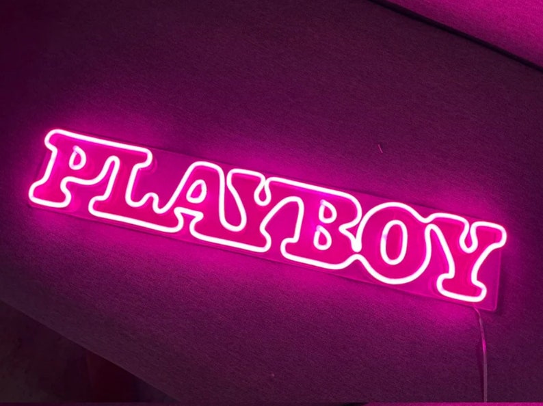Playboy Neon Sign Playboy Led Sign Custom Neon Sign Wall - Etsy Australia