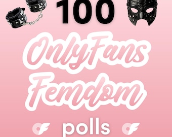 100 OnlyFans Femdom Polls - OnlyFans Ersteller von Inhalten, Fragen zu Femdom-Ideen, Camgirl, Camgirl, weibliche Domina, Dom, Marketing-Ideen