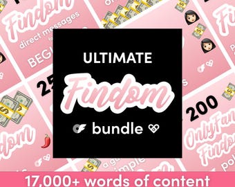 Ultimate Findom Content Bundle - OnlyFans bundle, Fansly, LoyalFans, captions, scripts, polls, video, financial domination marketing ideas