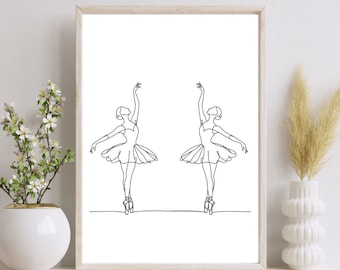 DIGITAL PRINT Ballerina Wall Art Home Decor Digital Download