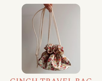 Cinch Reisetasche - PDF Schnittmuster, für Schmuck oder Kosmetik