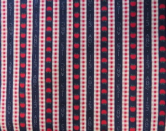 Vintage 1995 Fabric Traditions Apples ABC #2287 3 yards