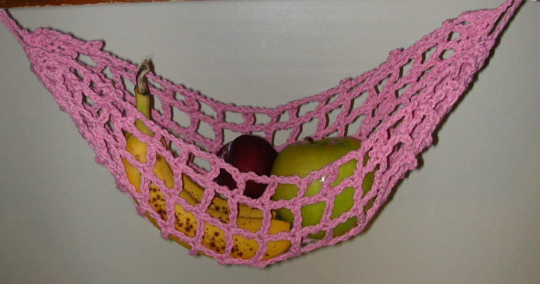 Rosy Pink Banana Hammock, Fruit Hanger, Holder, Net Etsy