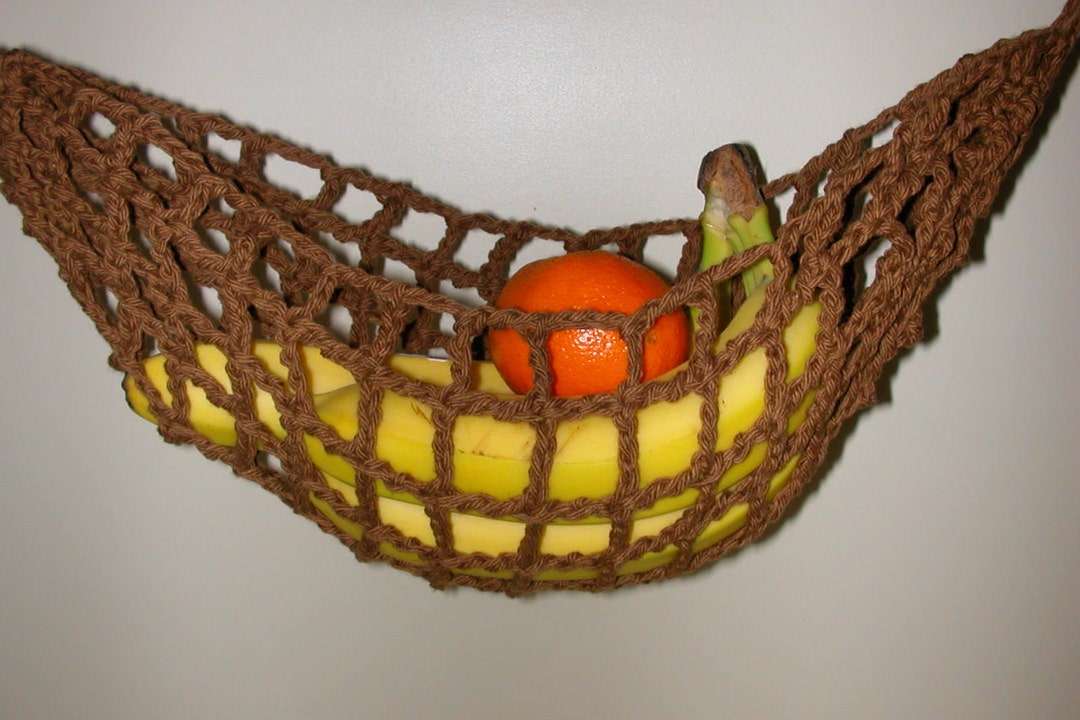 Brown Banana Hammock Fruit Hanger Holder Net Yacht Galley Etsy