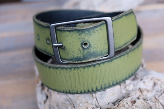 Camo leather clearance belt