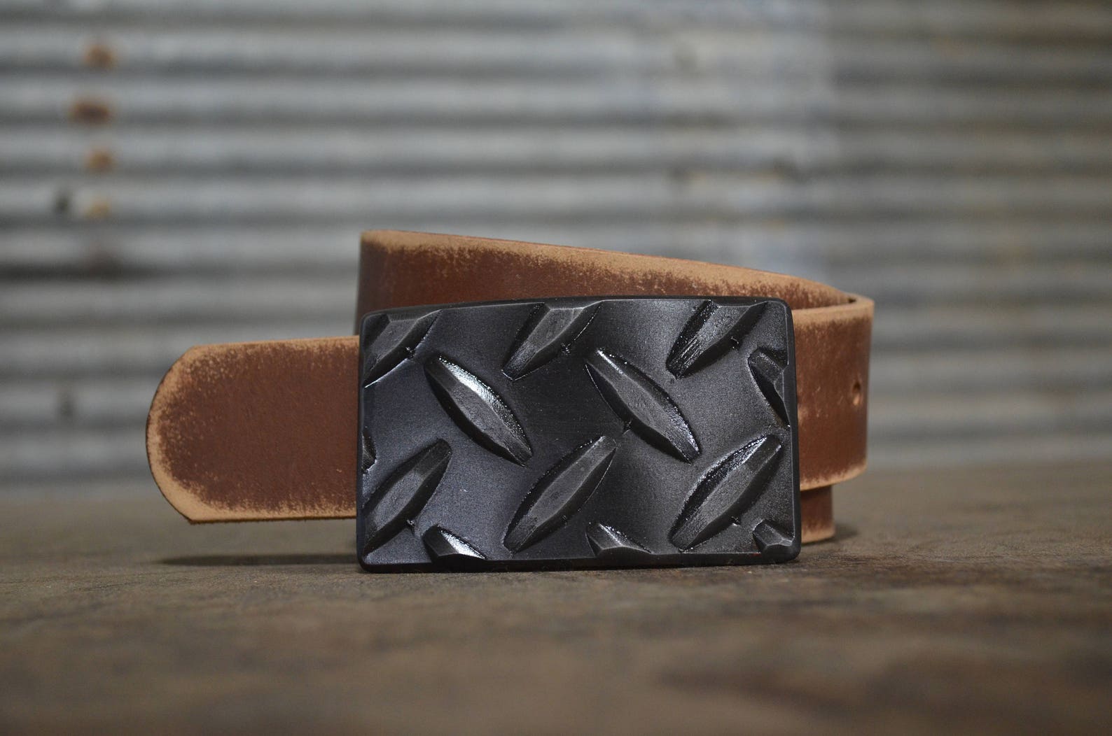 Tread Plate Belt Buckle by Fosterweld Etsy