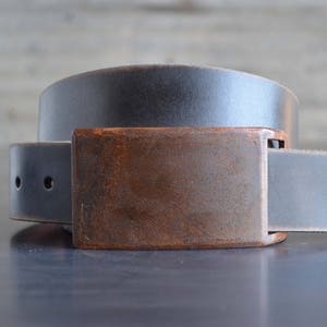 Foundation Set: Rust Buckle & Leather Belt