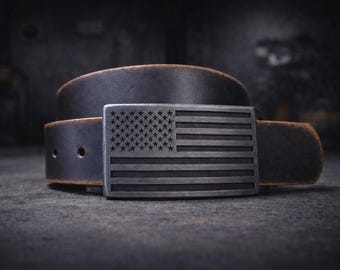 USA Flag Belt Buckle