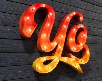 Custom Marquee Lighted Signs and Letters (priced per letter)