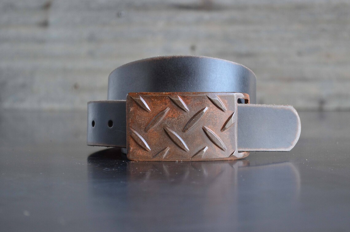 Tread Plate Belt Buckle by Fosterweld Etsy