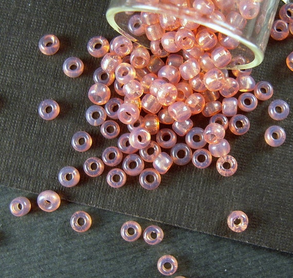 SUPER Rare Luminous Opalized Pink Vintage French Seed Beads 2mm Eclats De  Perles Opal Pink Glass Beads for Jewelry Making CV338 