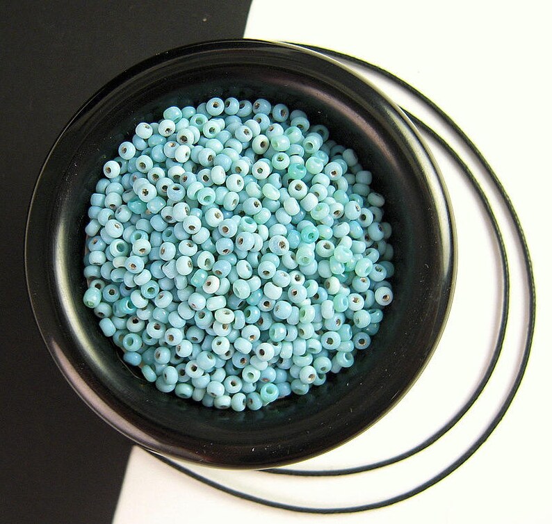 Heirloom Blue Vintage Seed Beads 2mm Vintage to Etsy