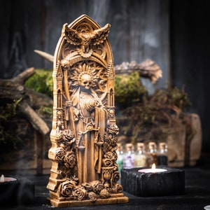 Estatuilla de la diosa Santa Muerte, Santa Muerte, para altar casero, catolicismo, hinduismo, wicca, estatua, brujas