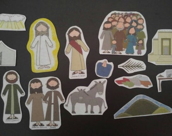 Resurrection of Jesus Christ Flannel Board Stories Bible Felt | Etsy