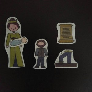 Rumpelstiltskin Cutouts with Laminated Story Card in Felt, Cardstock, or Laminated image 5