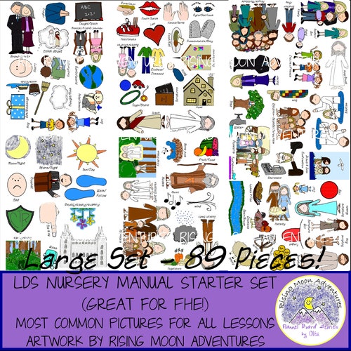 Complete LDS Nursery Manual DOWNLOAD Supplements Behold Your - Etsy