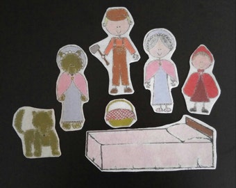 Little Red Riding Hood Flannel Board Stories Felt Set: A Lesson in Obedience with Story Card