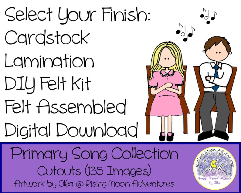 LDS Primary Songs Collection for Church and Home Learning in Felt ...