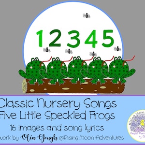 Five Little Speckled Frogs Images Download with Lyrics File