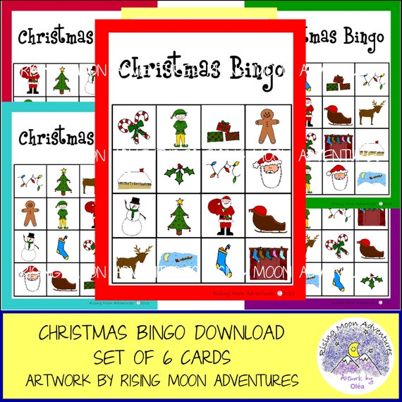 Bingo cards set of 6 years Bingo cards set of 6 years