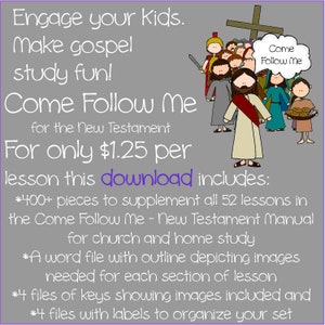 Come Follow Me 2023 New Testament Download of supplemental images for Complete Manual Primary and Family Study