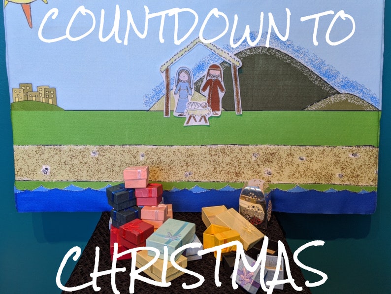 Countdown to Christmas Nativity Advent Calendar With Story Etsy
