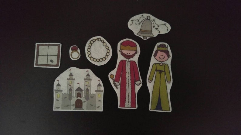 Rumpelstiltskin Cutouts with Laminated Story Card in Felt, Cardstock, or Laminated image 4