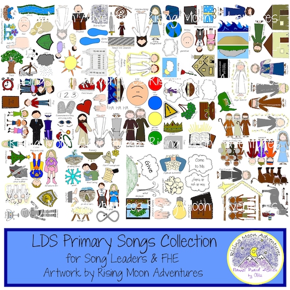 LDS Primary Songs Collection Download visuals for 37 songs Etsy