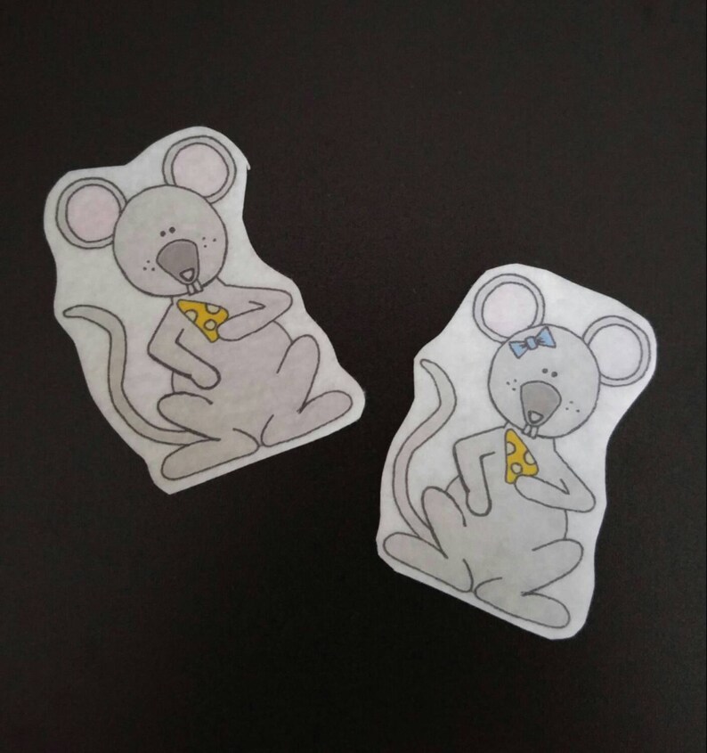 Little Mouse Little Mouse Color Game Cutouts Etsy