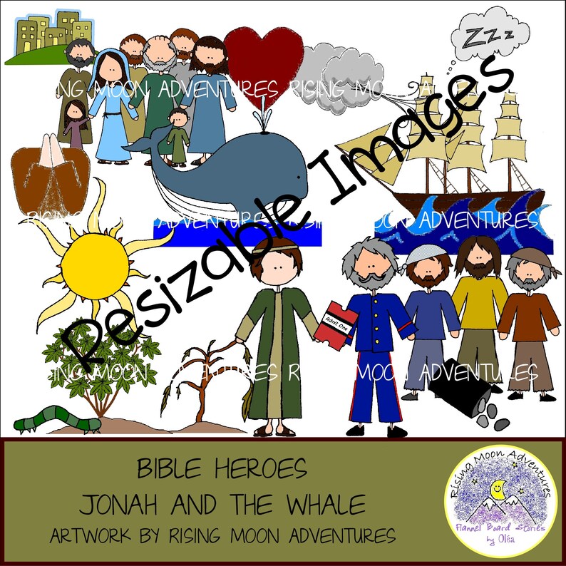 Jona und der Wal Bibel einstellbar Bilder Download mit