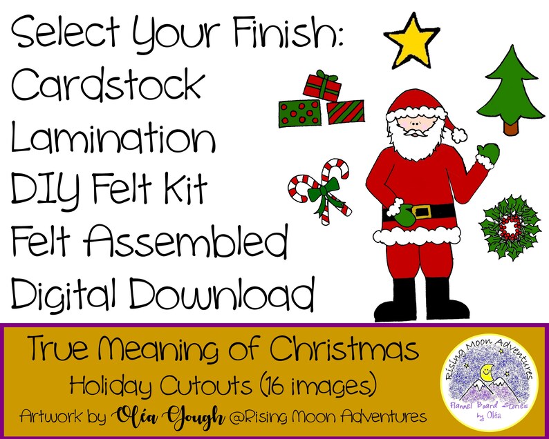 The True Meaning of Christmas Flannel Board Stories Felt Set Etsy