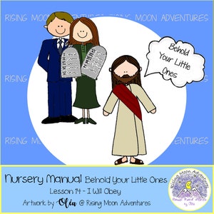 LDS Nursery Manual Behold Your Little Ones Lesson 14: I Will Obey Cutouts Download