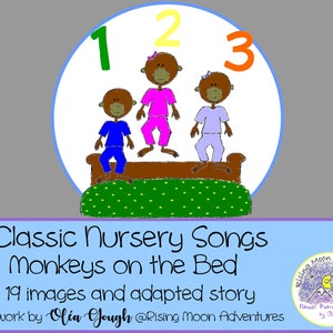 Monkeys Jumping on the Bed Images Download with Song Lyrics File