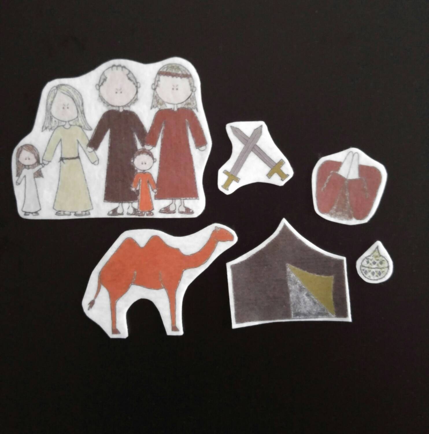 Lehi's Family Travels &amp; Divides Cutouts With Laminated - Etsy