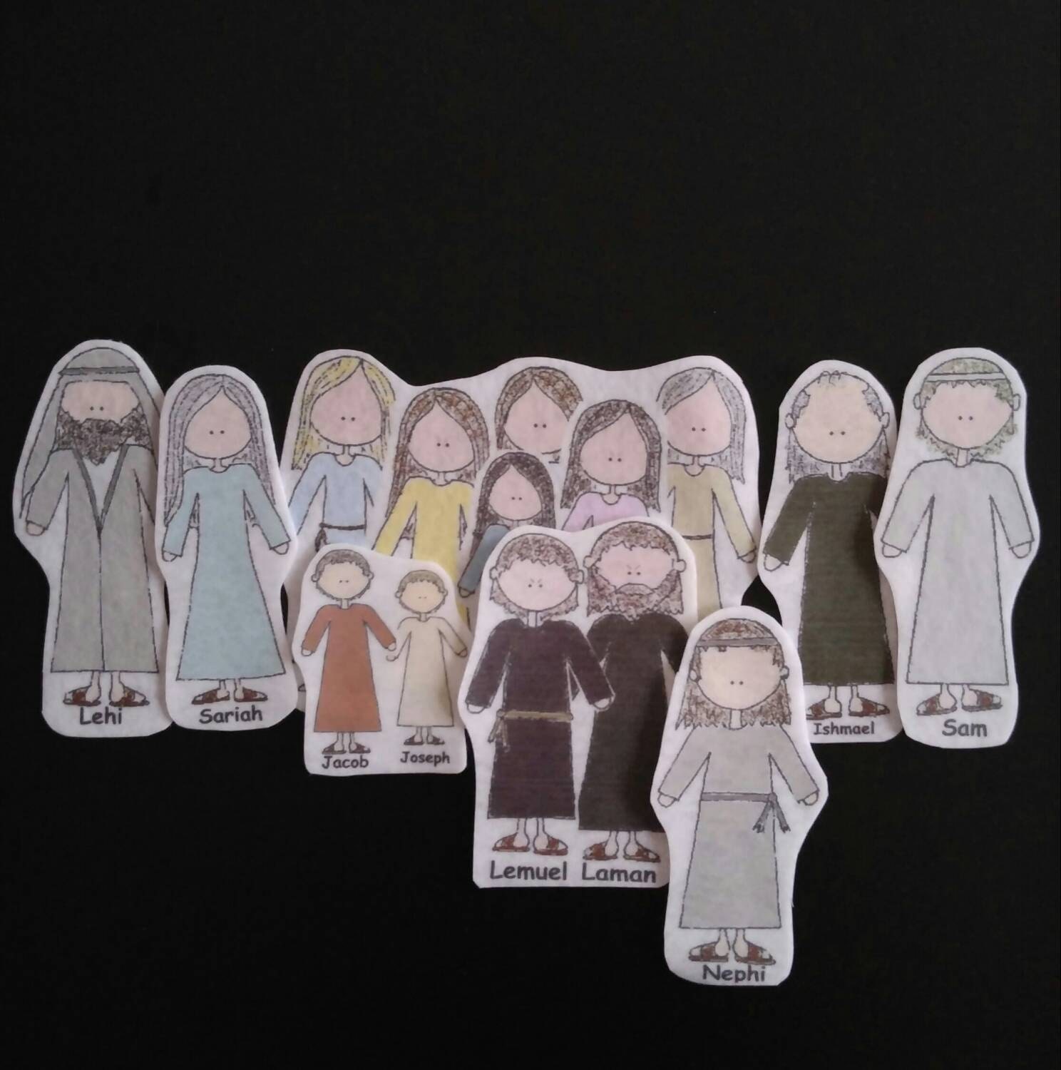 Lehi's Family Travels &amp; Divides Cutouts With Laminated - Etsy