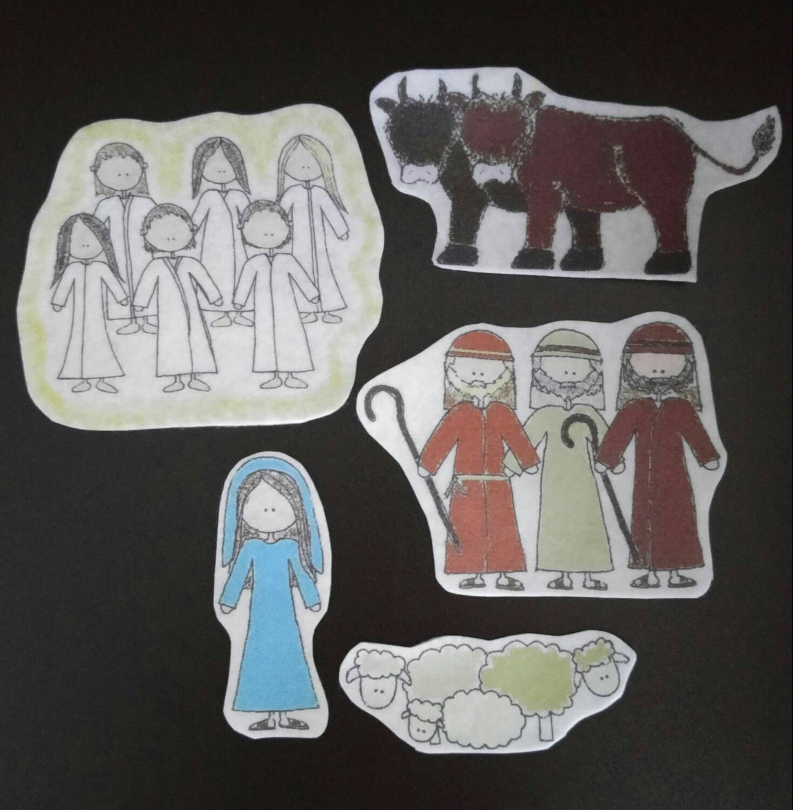 Christmas Nativity Flannel Board Stories Bible Felt Set With - Etsy