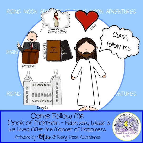 Come Follow Me Book of Mormon February Week 3: We Lived After the Manner of Happiness Cutouts Download