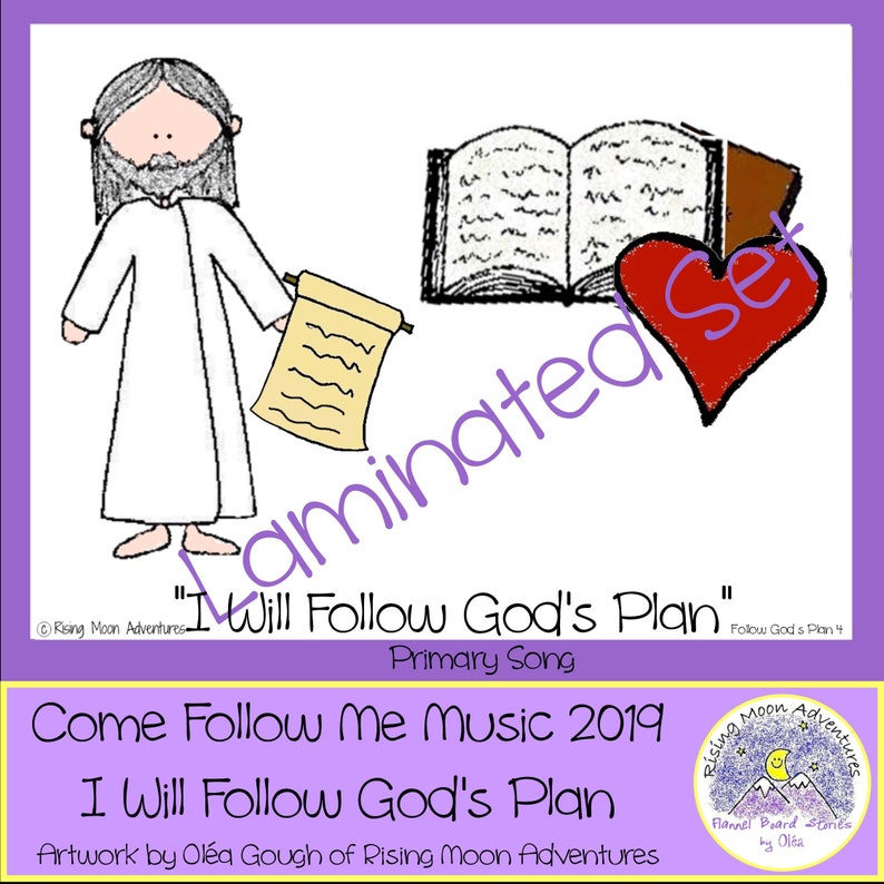 I Will Follow God S Plan For Me Flip Chart
