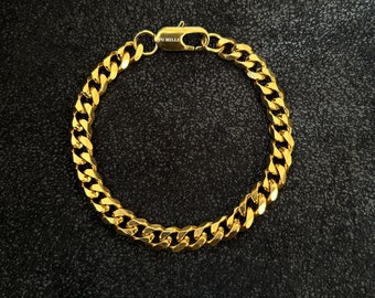 ■VINTAGE HOLLYWOOD■ Square Bold Chain Bracelet VH24NNBR170 Square Link Chain Bracelet, Sterling Silver Thick Men