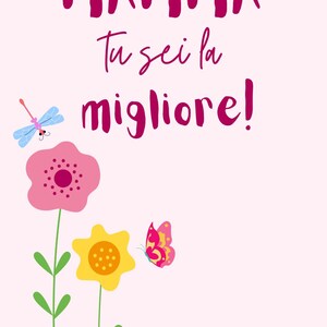 Festa della Mamma, Auguri Digitali, Festa della Mamma Fiori, Augurio Digitale Personalizzabile, Augurio Digitale Colorato