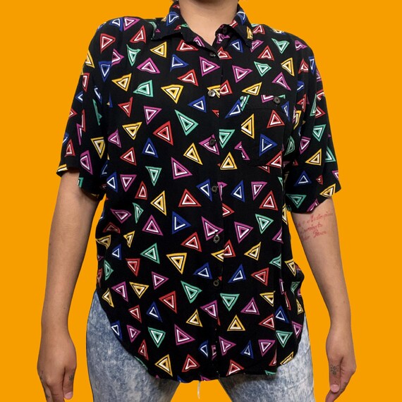 Separate Issue black printed blouse - image 3