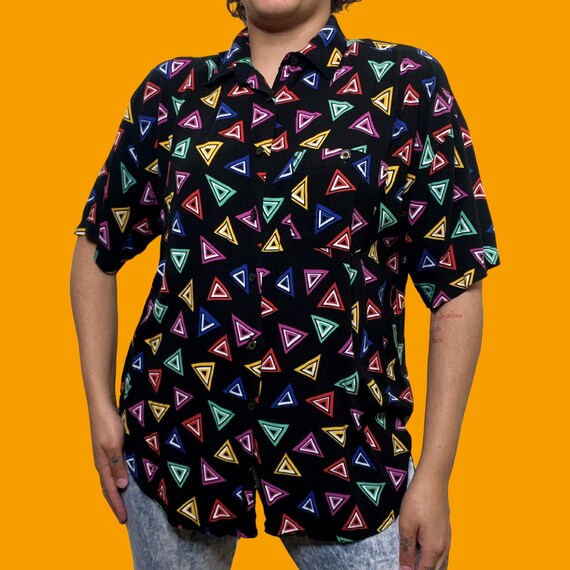 Separate Issue black printed blouse - image 1