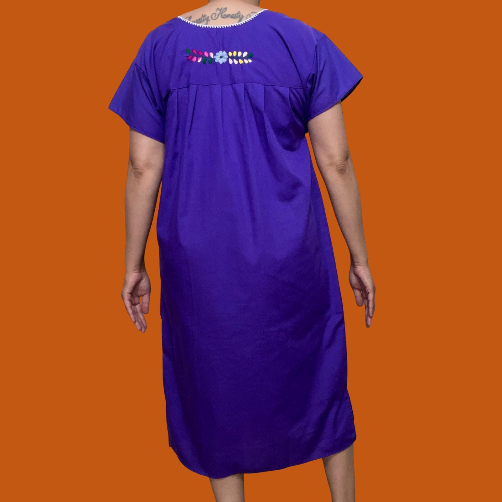 striped embroidered shirt dress Striped Embroidered Shirt Dress – The Levant Swan main image 1