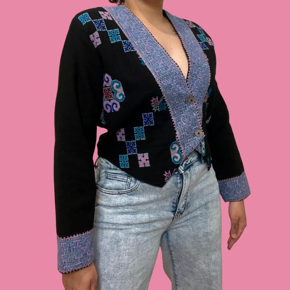 Vintage cropped double button  jacket - image 4