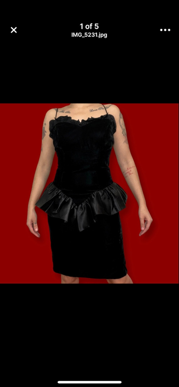 Vintage black believer dress
