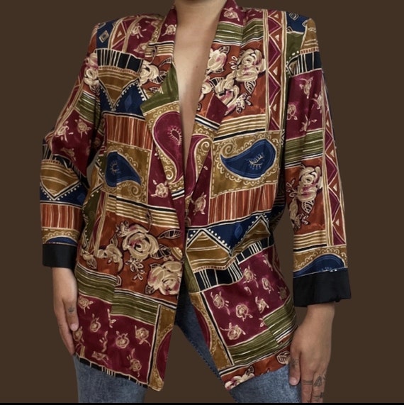 Barrie Stephens Brown printed blazer